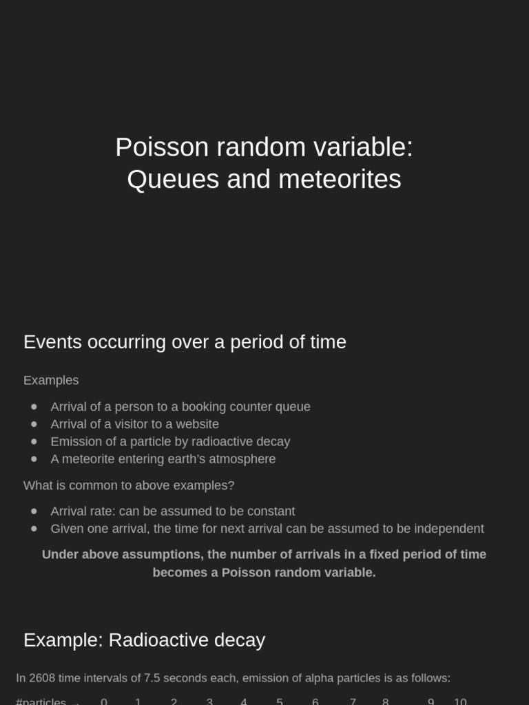 Poisson Events Explained | PDF | Poisson Distribution | Teaching ...