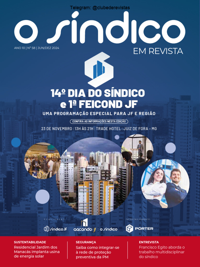 14º Dia do Síndico e 1ª Feicond JF | PDF | Polícia | Condomínio