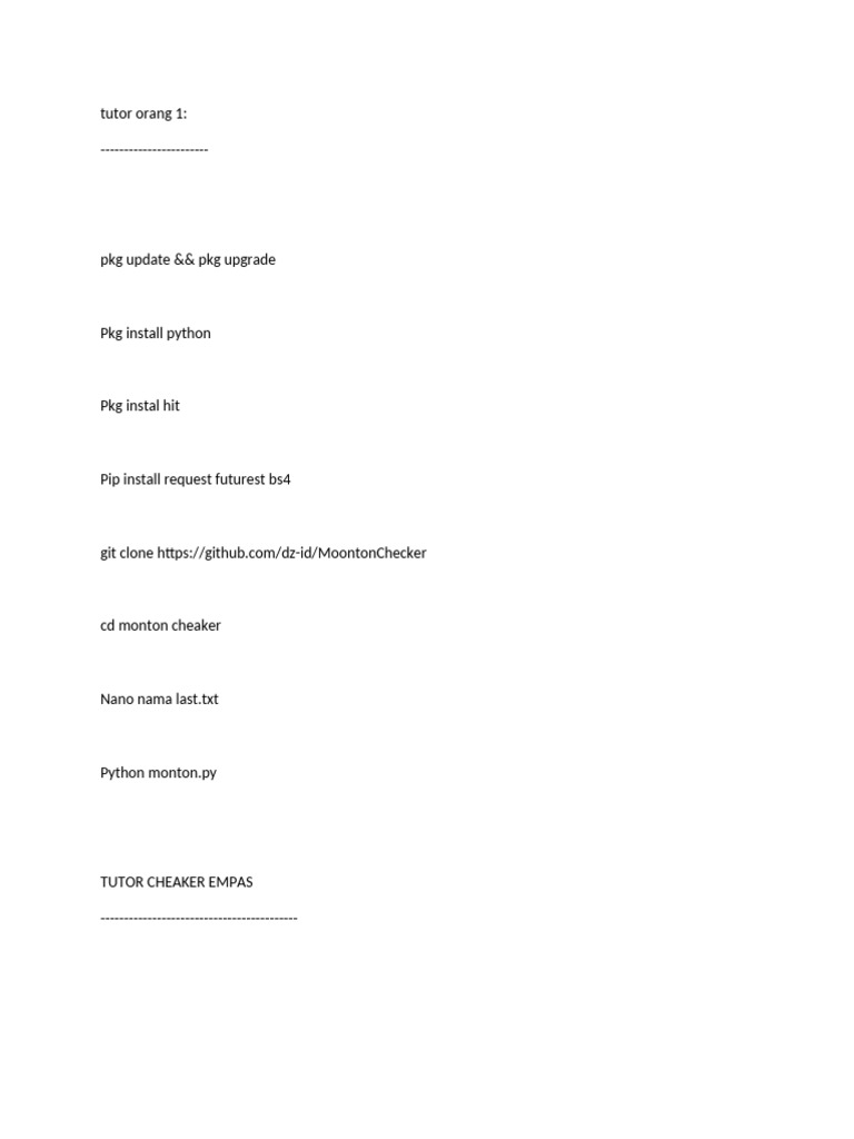 Moonton Checker Setup Guide Pdf