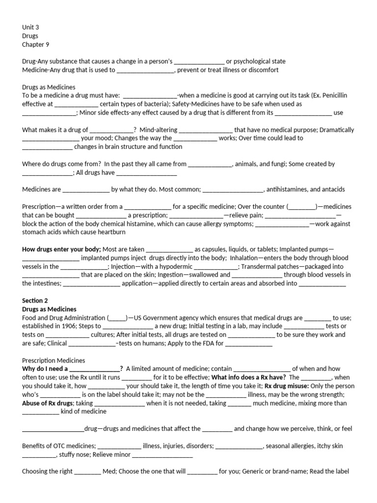 Ch 9 Notes | PDF | Neurotransmitter | Substance Dependence