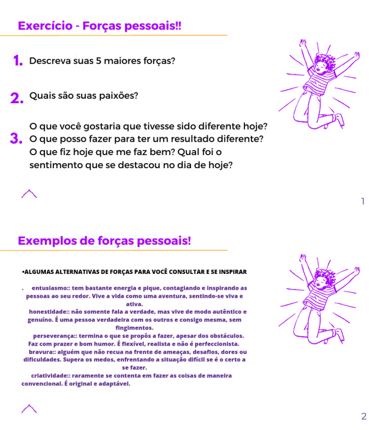 Identifique Suas Forças Pessoais | PDF