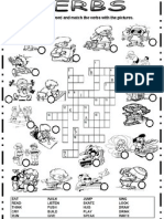 Actiion Verbs Crossword