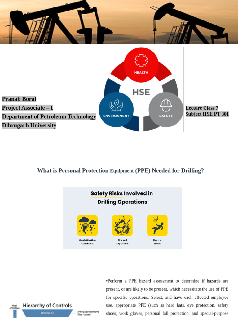 HSE class 26.9.23 | PDF | Personal Protective Equipment | Occupational ...