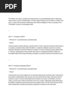 The Connection Between Terminator and The Matrix | PDF | Terminator ...
