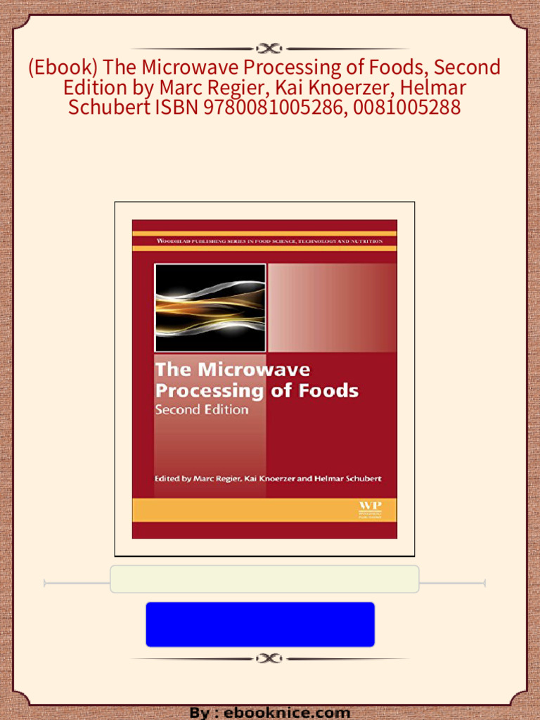 Instant ebooks textbook (Ebook) The Microwave Processing of Foods ...