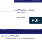 Separation of Variables Bessel