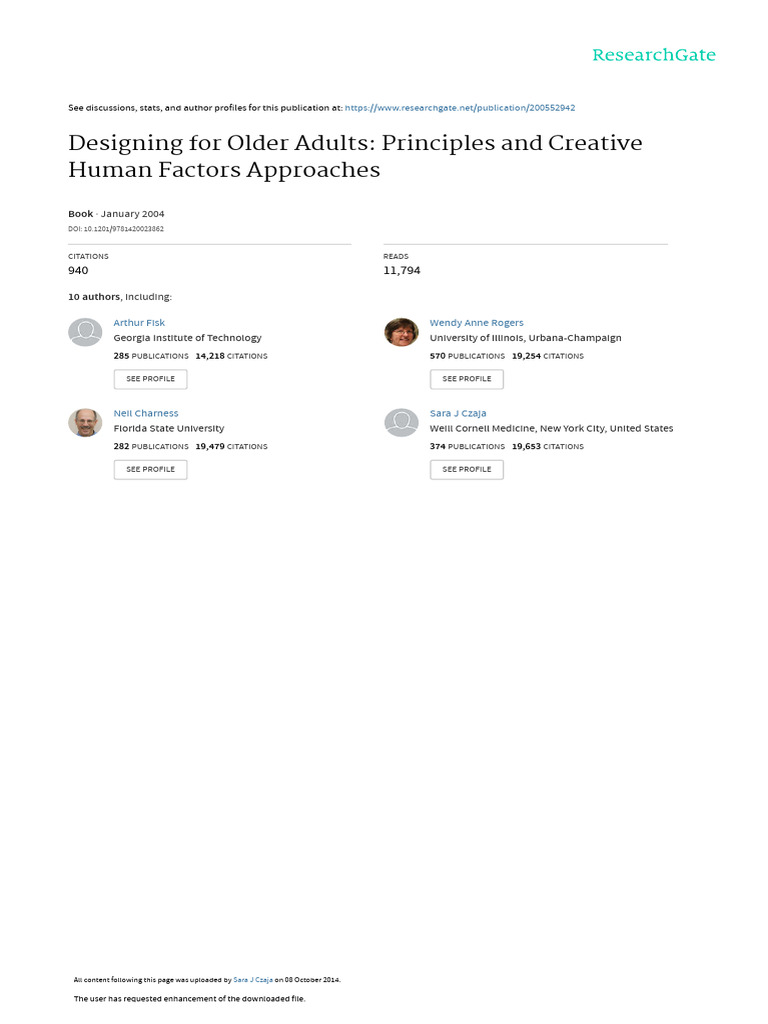 Designing for Older Adults: Key Principles | PDF