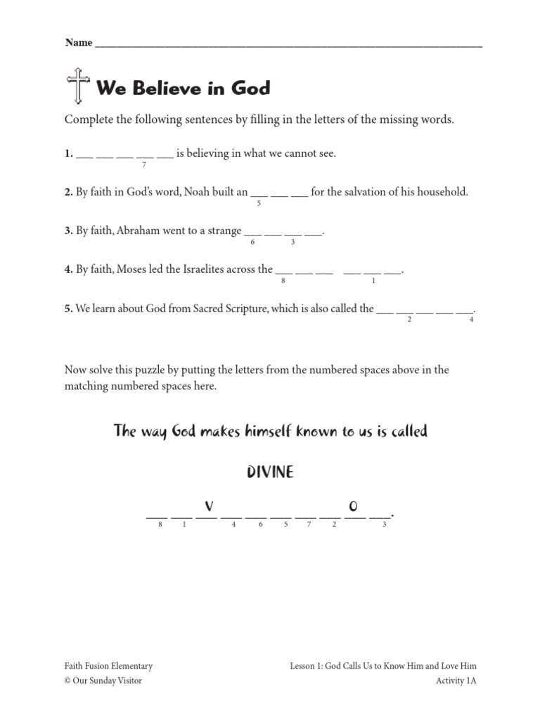 Faith Fusion: God Calls Us to Love | PDF
