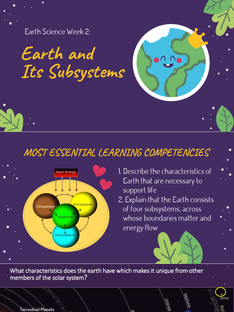 Earth’s Life-Supporting Subsystems | PDF | Atmosphere | Earth