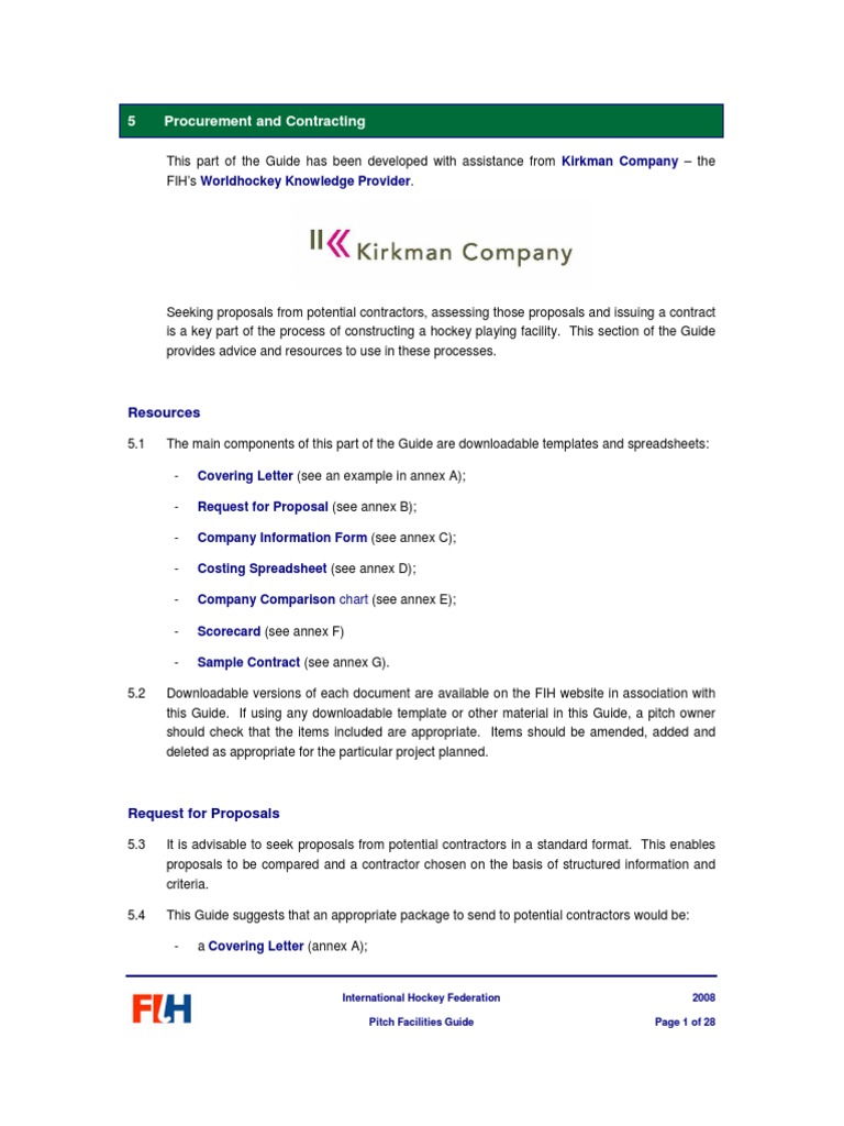 5 Procurement and Contracting | PDF | Insurance | Specification ...