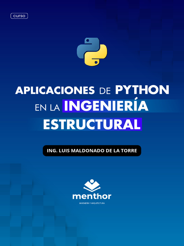 BROCHURE APLICACIONES DE PYTHON A LA INGENIERÍA ESTRUCTURAL-1 | PDF ...