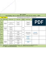 13th Week 06-02-2012 To 10-02-12 - General Class Schedule Semester 4 - 2012