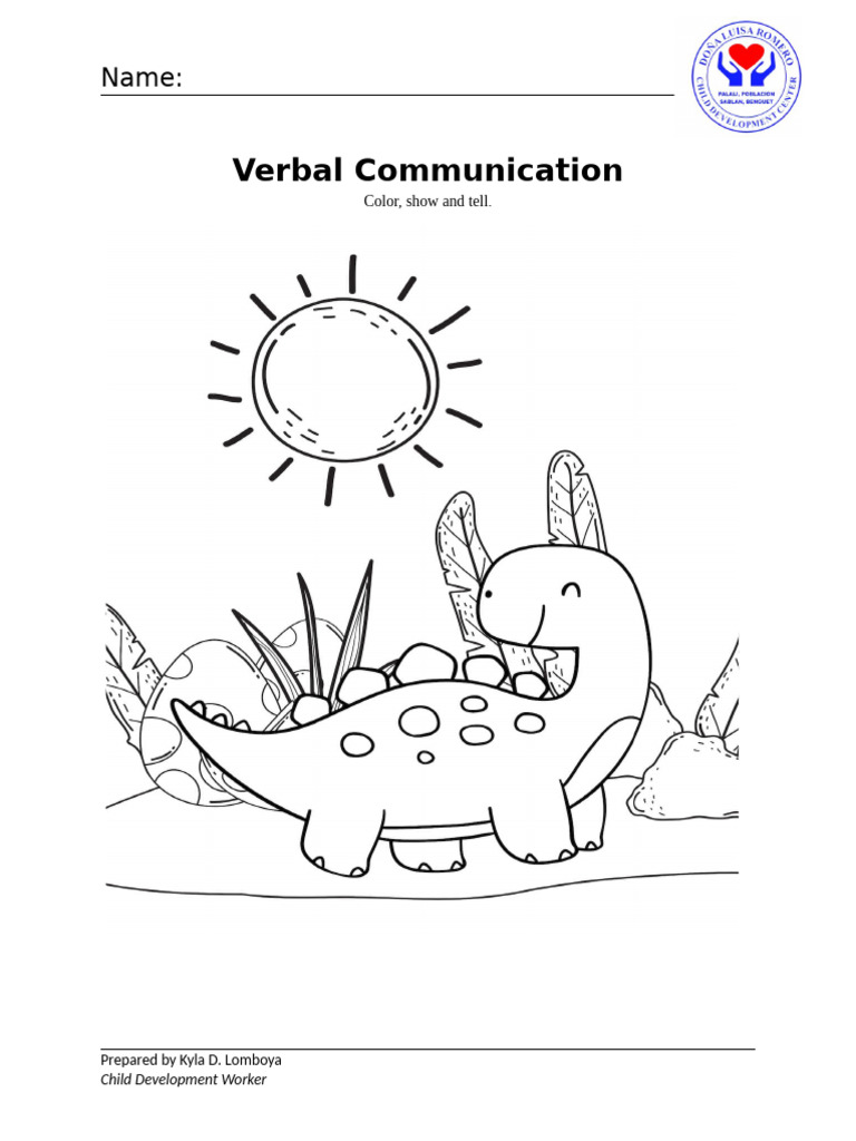 Verbal Communication: Color Show & Tell | PDF