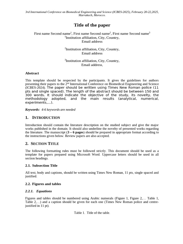 Conference-Template ICBES25 SMB | PDF