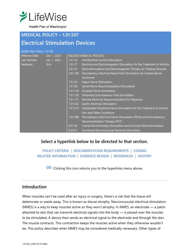 Electrical Stimulation Devices | PDF | Migraine | Peripheral Neuropathy