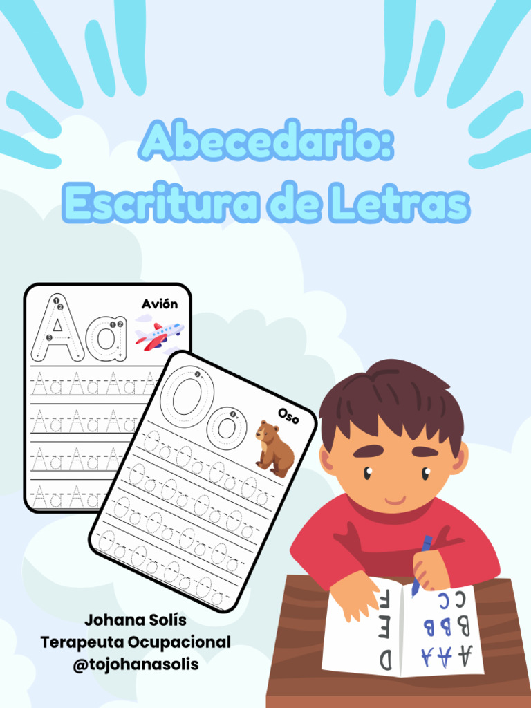 Abecedario Escritura de Letras (VERSIÃ N GRATUITA) | PDF