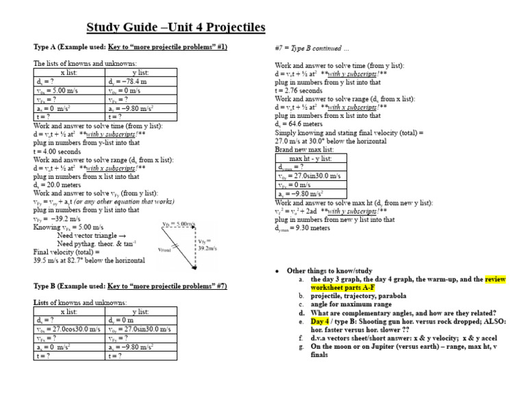 Study Guide For Unit 4 Exam | PDF | Mechanical Engineering | Applied ...