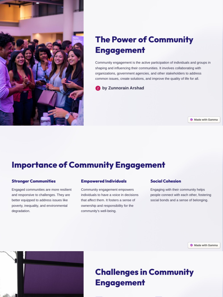 The Power of Community Engagement | PDF | Social Exclusion | Community