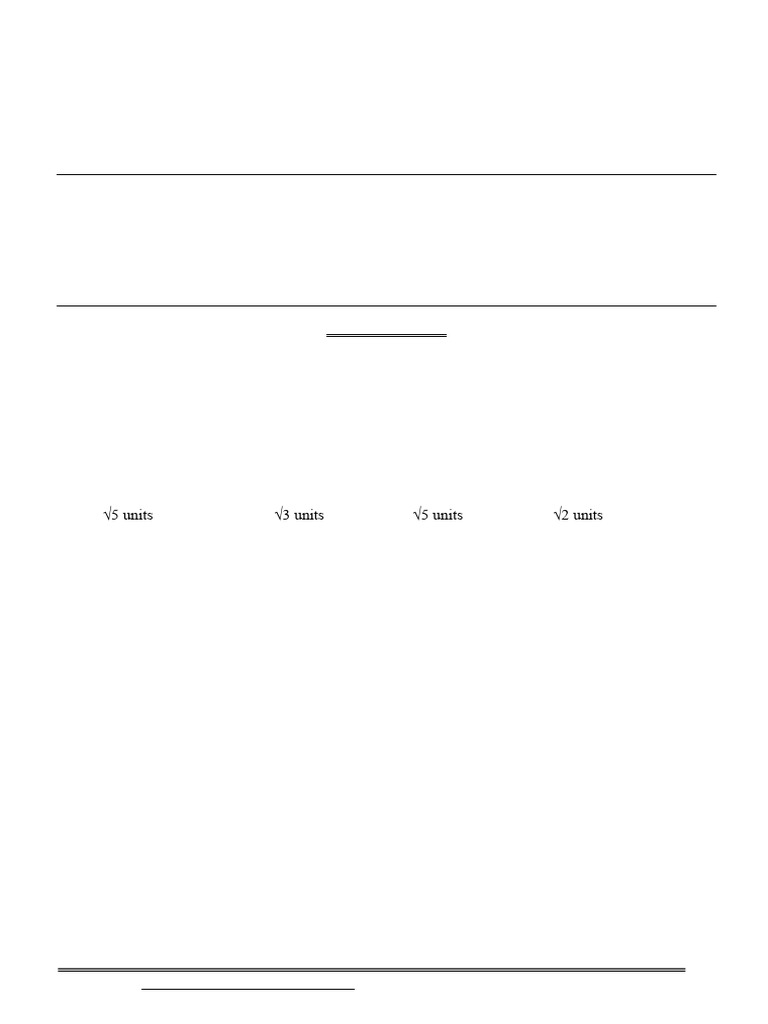 3D Geometry Practice Paper XI Answers | PDF | Triangle | Line (Geometry)