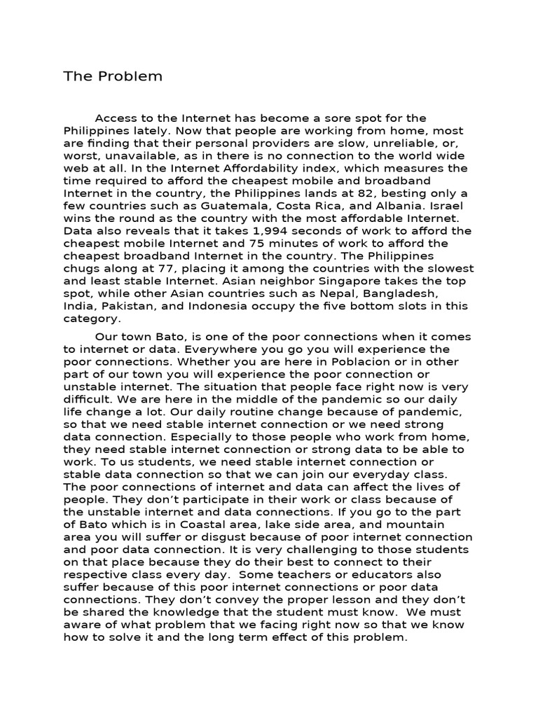 Advocacy plan original 1 pdf internet access internet
