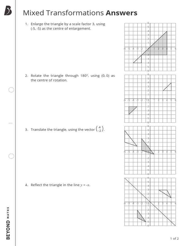 Mixed Transformations in Geometry | PDF | Functions And Mappings ...