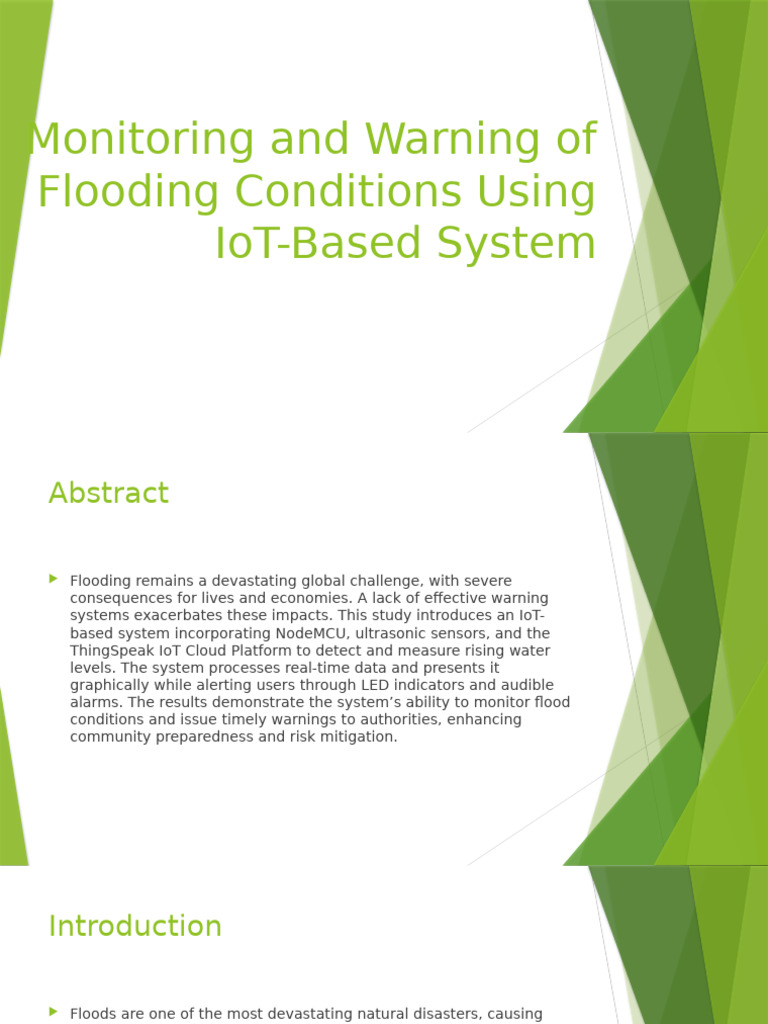 Monitoring and Warning of Flooding | PDF | Flood | Internet Of Things