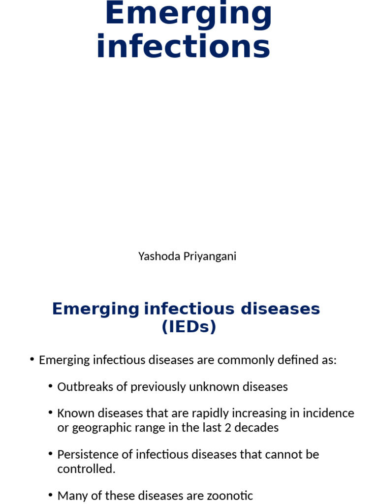 Emerging Infections | PDF | Zika Fever | Infection