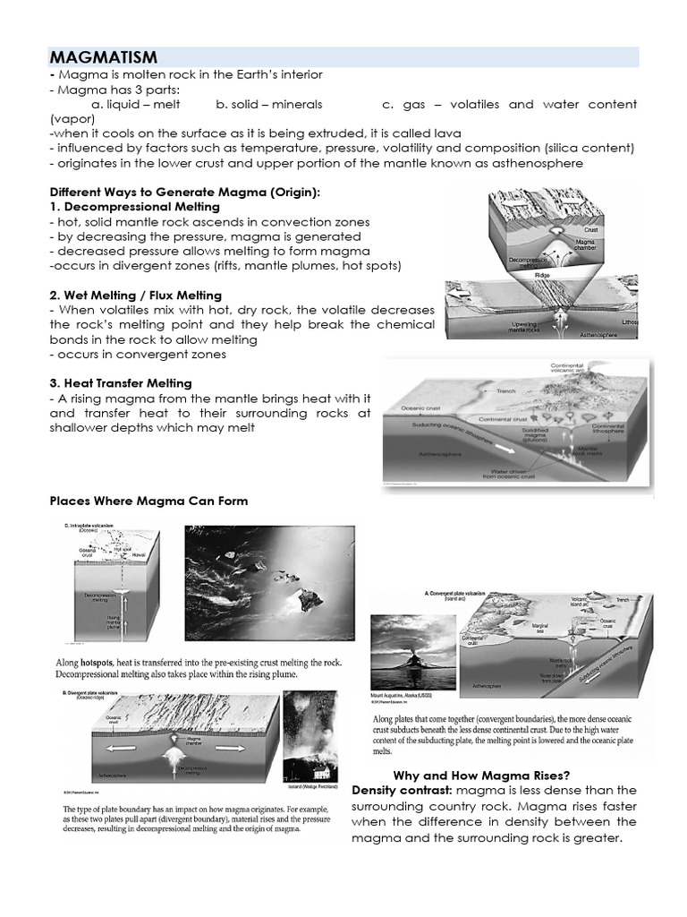 ADM Module in EARTH SCIENCE 2024 v.1 | PDF | Magma | Plate Tectonics