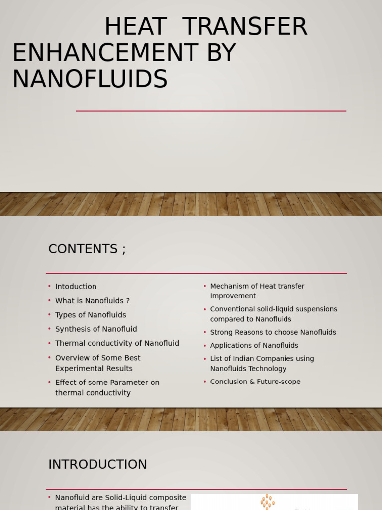 Heat Transfer Enhancement by Nano Fluid | PDF | Nanoparticle | Solid