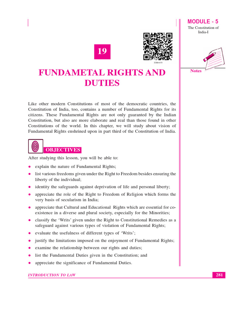 Overview of India's Fundamental Rights | PDF | Justice | Crime & Violence