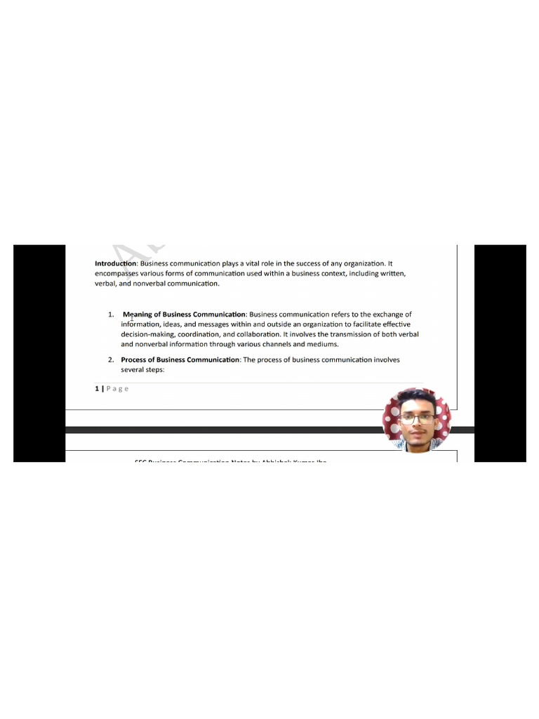 Business Communication Notes | PDF