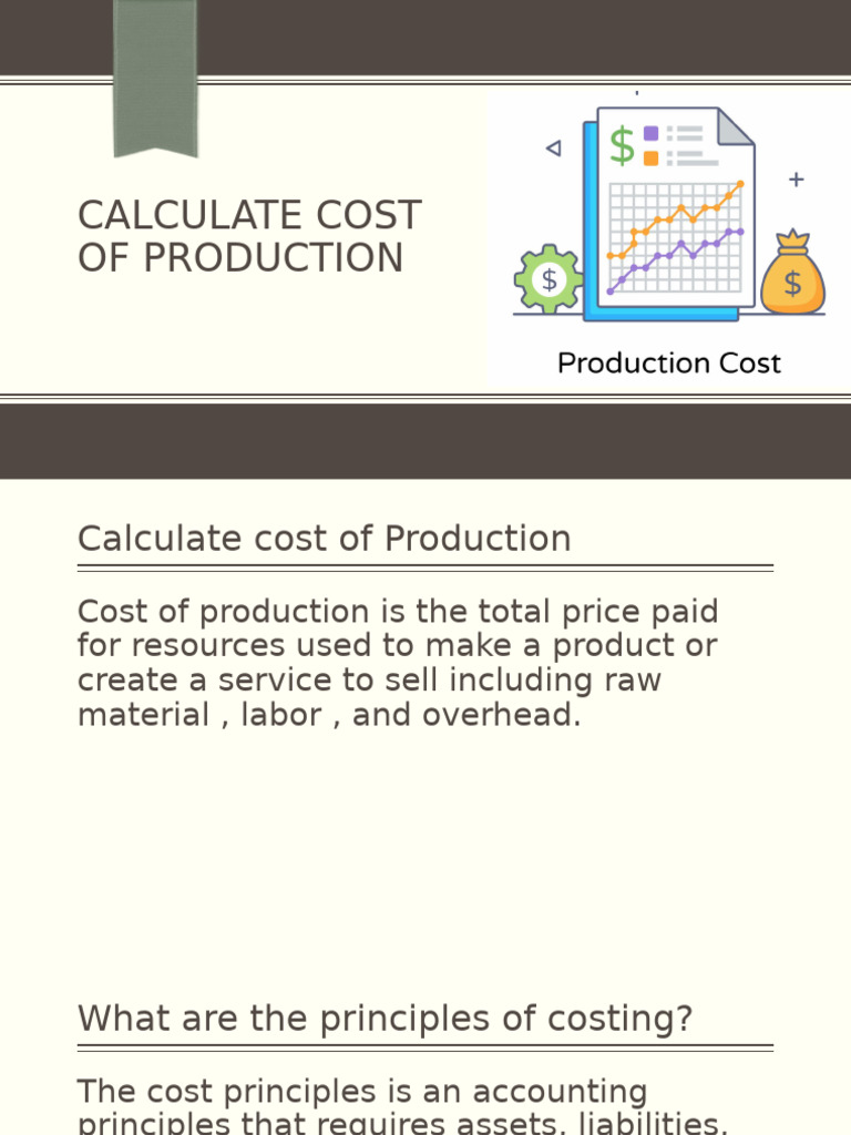 Cost of Production 3 | PDF | Cost | Prices
