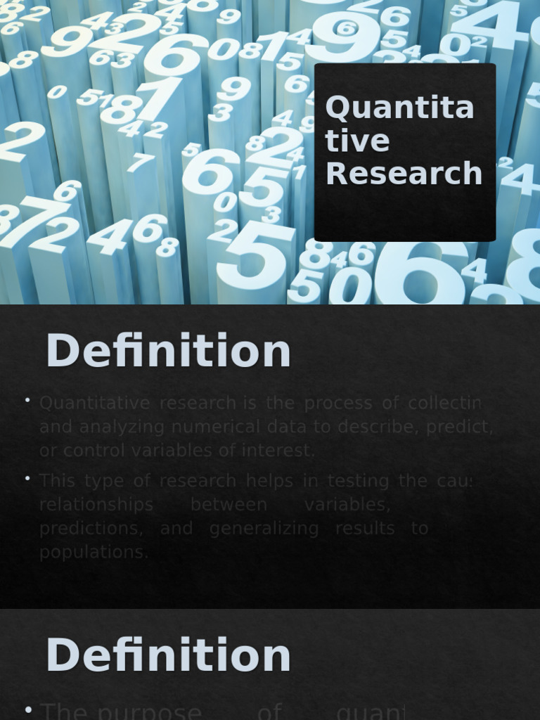 Quantitative Pdf Experiment Quantitative Research