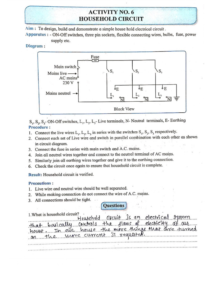 Household Circuit Pdf