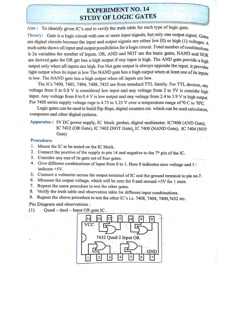 Logic Gate | PDF