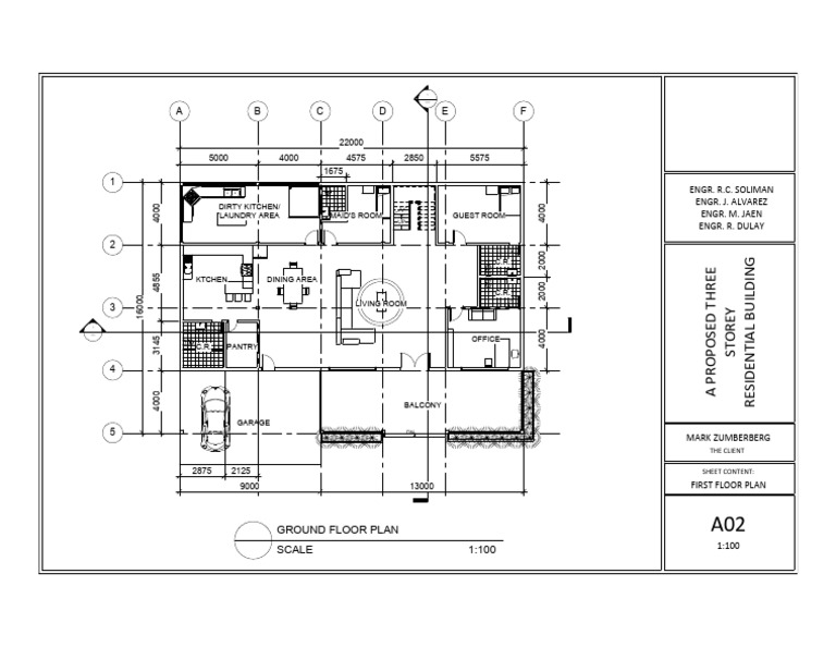 11 1st Floor Plan With Title | PDF | Local Government Areas Of ...