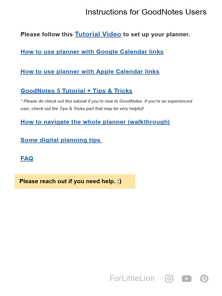 Instructions For Goodnotes On Ipad Pdf