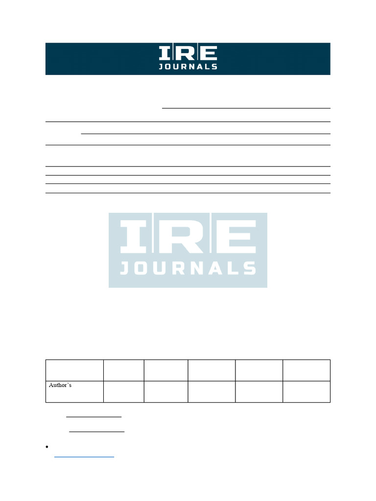IRE Copyrights Form | PDF