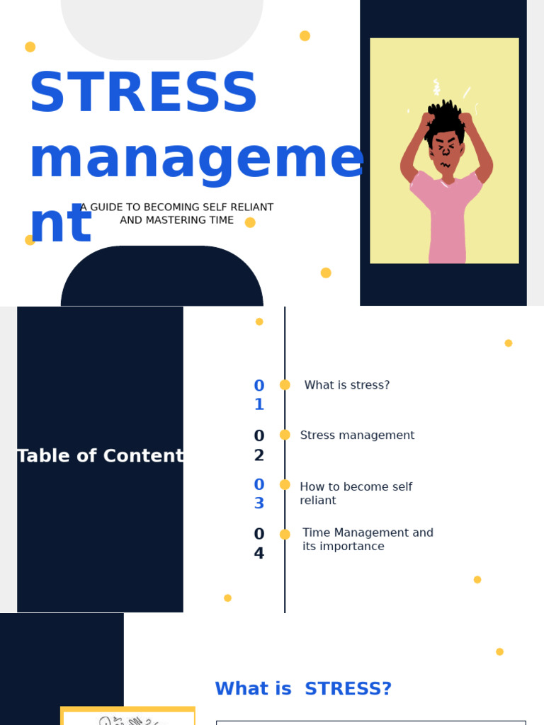 Stress & Self-Reliance Guide | PDF | Stress (Biology) | Stress Management