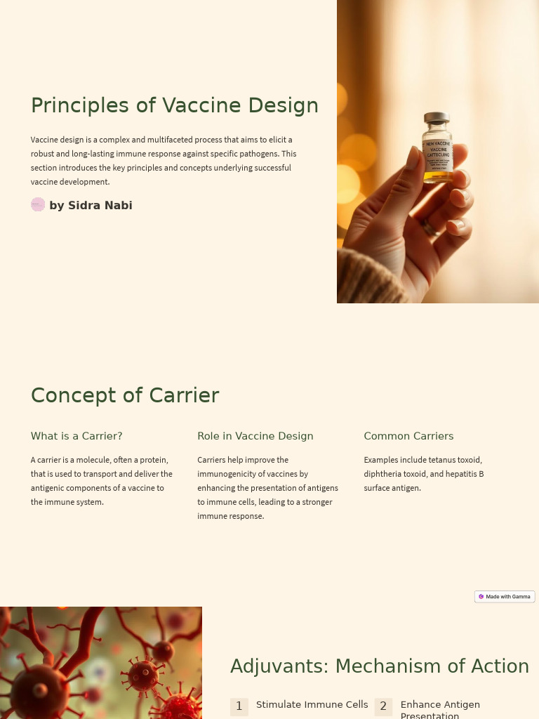 Principles of Vaccine Design | PDF | Immune System | Vaccines