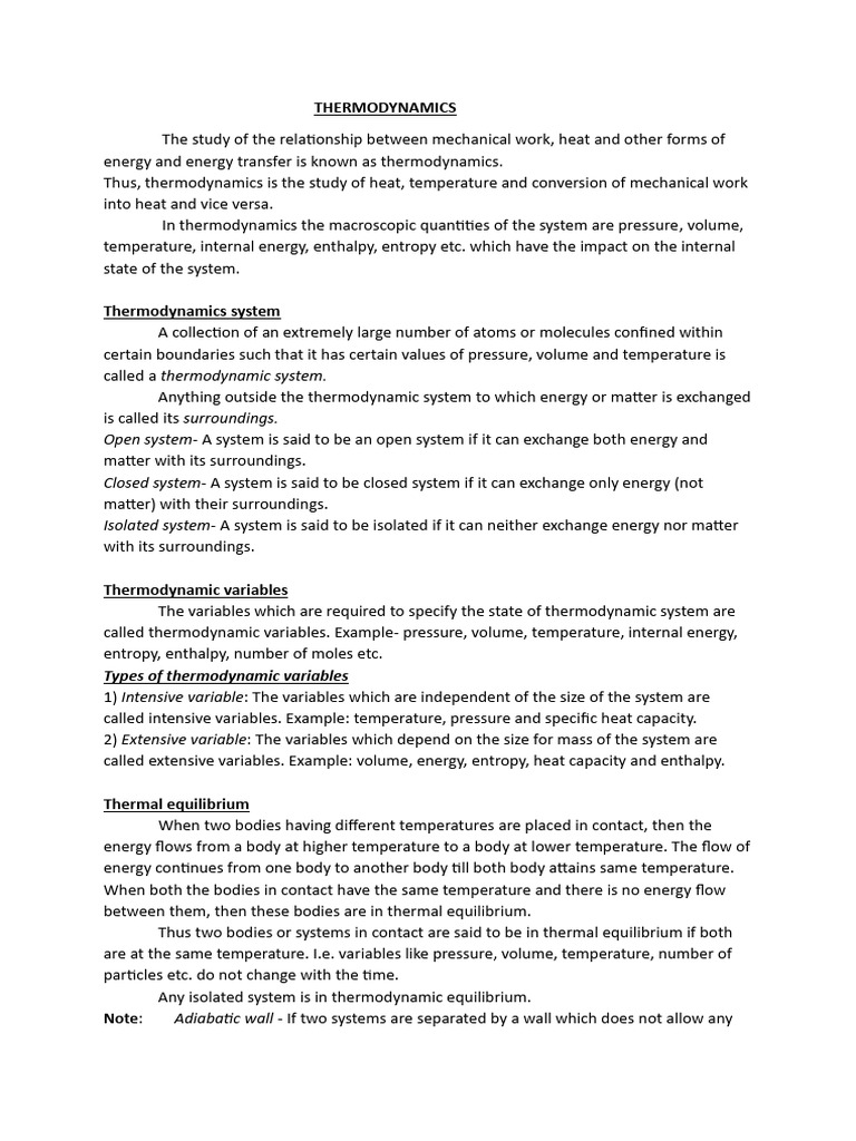 Thermodynamic 83174 | PDF | Heat | Thermodynamic Equilibrium