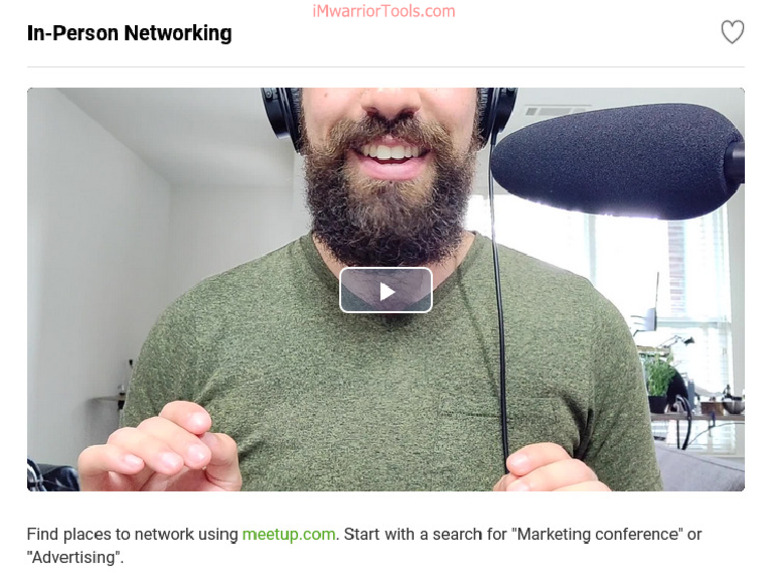 08-In-Person Networking | PDF