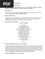 Catholic Confession Cheat Sheet | PDF | Penance | Sacraments
