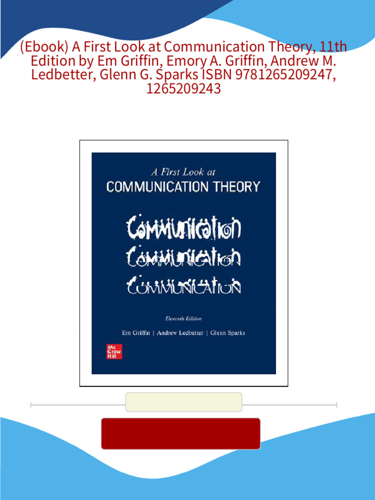 Ebook) A First Look at Communication Theory, 11th Edition by