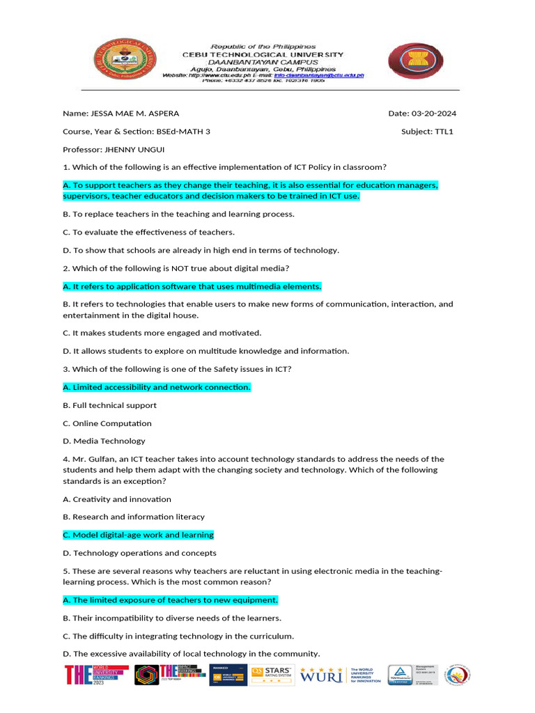 TTL-1 | PDF | Educational Technology | Learning