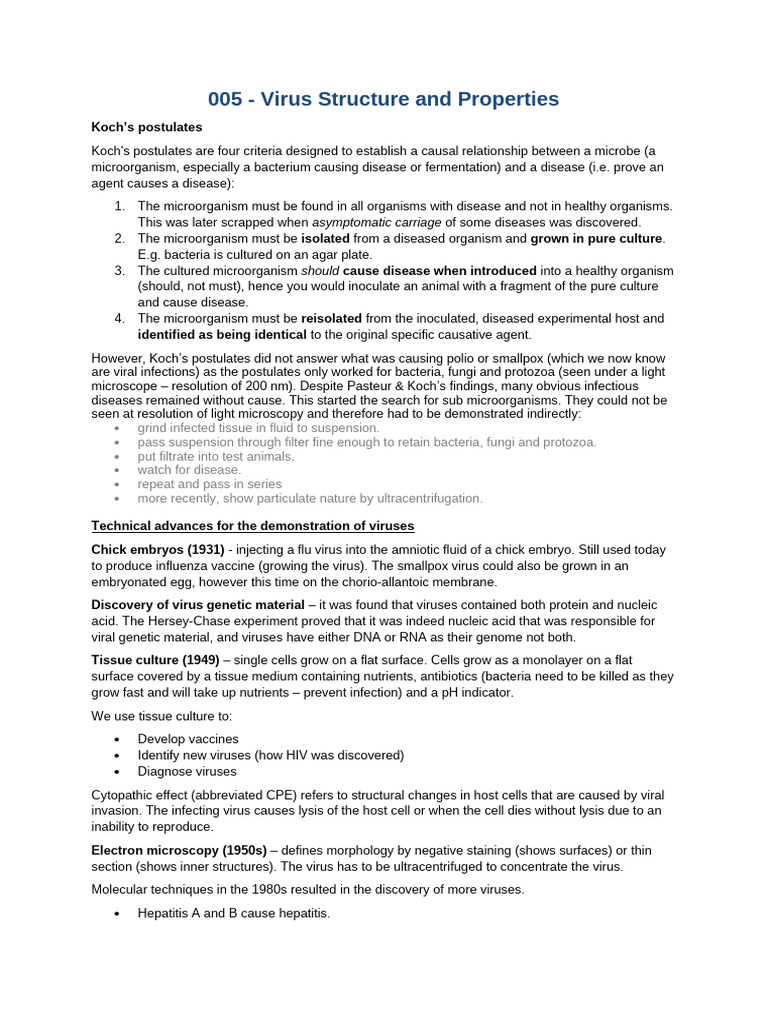 Virus Structure and Classification Overview | PDF | Virus | Infection
