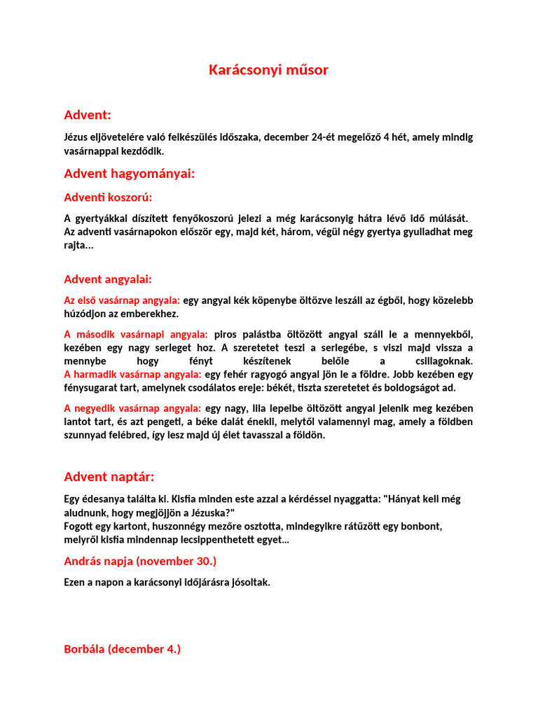 Advent | PDF