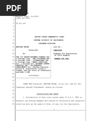 Plead Paper Flow Bk Pleading Paper 42 USC 1983 CRAMIN