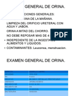 Examen General de Orina