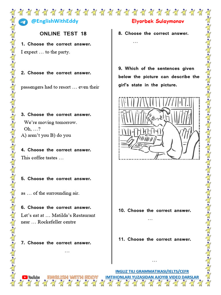 Online Test 18 abc | PDF | Whales